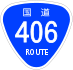 National Route 406 shield