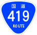 National Route 419 shield