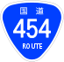 National Route 454 shield