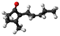 Ball-and-stick model of jasmone