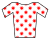 A white jersey with red polka-dots