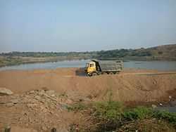 Jigaon project under construction on Purna River.