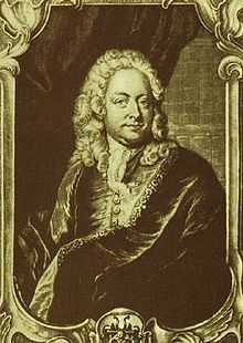 portrait of the music theorist Johann Mattheson