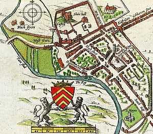 1610 map of Cardiff
