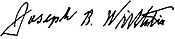 Signature of Joseph B. Wirthlin