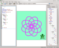 Screenshot of KTurtle version 0.81 beta