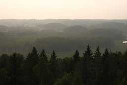 Landscape in Karula national park, Estonia.