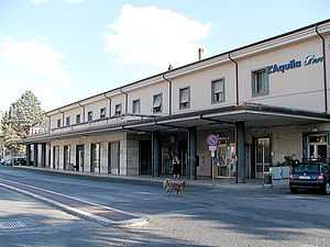 View of the passenger building.