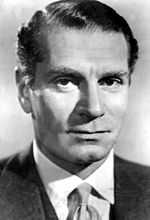Black and white publicity photo of Laurence Olivier in 1961.