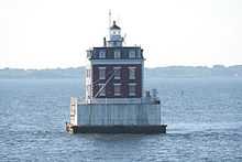 A photograph of the New London Ledge Light