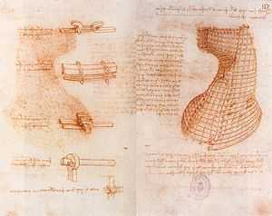 Leonardo da vinci, Double manuscript page on the Sforza monument.jpg