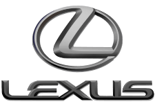 Circle-shaped logo with the letter 'L', above the word 'Lexus'.