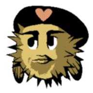 Puffy, the mascot of OpenBSD, made to resemble Che Guevara