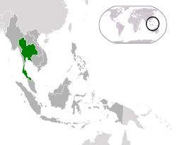 Location of  Thailand  (green)in ASEAN  (dark grey)  –  [Legend]