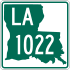 Louisiana Highway 1022 marker