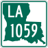 Louisiana Highway 1059 marker