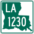 Louisiana Highway 1230 marker