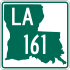 Louisiana Highway 161 marker