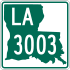 Louisiana Highway 3003 marker