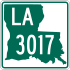 Louisiana Highway 3017 marker