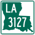 Louisiana Highway 3127 marker