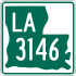 Louisiana Highway 3146 marker