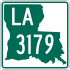 Louisiana Highway 3179 marker