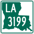 Louisiana Highway 3199 marker