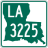 Louisiana Highway 3225 marker