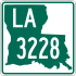 Louisiana Highway 3228 marker