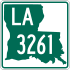 Louisiana Highway 3261 marker