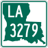 Louisiana Highway 3279 marker