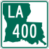 Louisiana Highway 400 marker