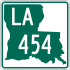 Louisiana Highway 454 marker