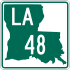 Louisiana Highway 48 marker