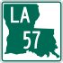 Louisiana Highway 57 marker