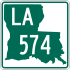 Louisiana Highway 574 marker