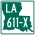 Louisiana Highway 611 marker