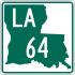 Louisiana Highway 64 marker