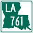 Louisiana Highway 761 marker