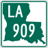 Louisiana Highway 909 marker