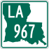 Louisiana Highway 967 marker