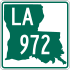 Louisiana Highway 972 marker