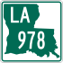 Louisiana Highway 978 marker