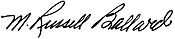 Signature of M. Russell Ballard