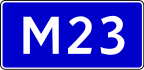 Highway M23 shield}}