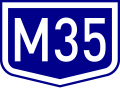 M35 motorway shield