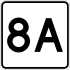 Route 8A marker