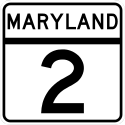 Maryland route marker