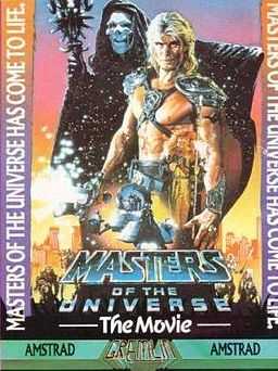 Front cover: Dolf Lundgren (as He-Man) and Frank Langella (as Skeletor) glare menacingly.